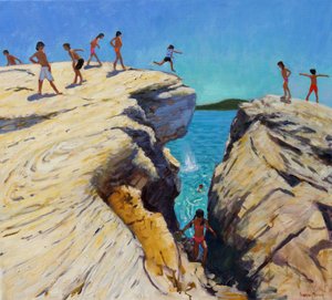 岩、プレート、スキアトス、2015年から飛び降りる 作： Andrew Macara